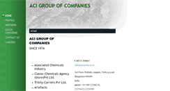 Desktop Screenshot of acigroup.co.in