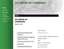 Tablet Screenshot of acigroup.co.in